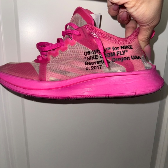Nike Zoom Fly Off-White Pink - Picture 2 of 6